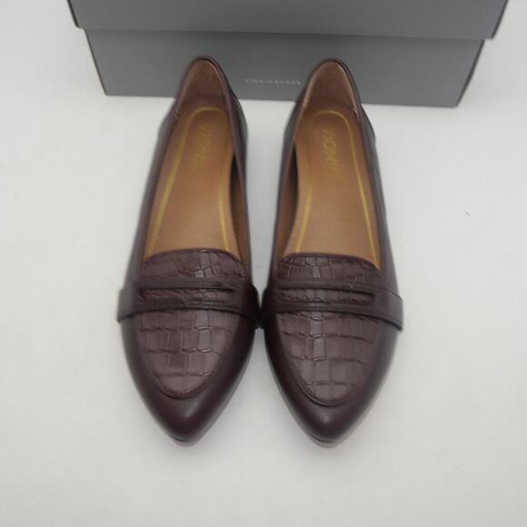 New Vionic Savannah Flats Loafers Shoes Women's 5 Wine Red - Picture 6 of 12